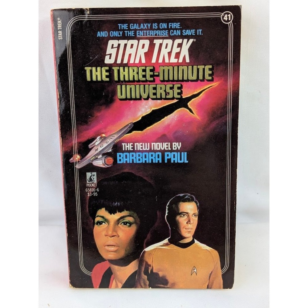Pocket Books Star Trek Book The Three-Minute Universe Sci-Fi #41